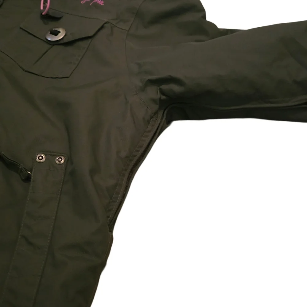 686 Six Eight Six Green and Pink Ski Snowboard Jacket - Medium - Picture 10 of 10